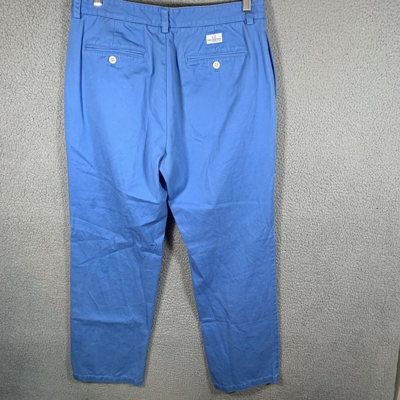 Vineyard Vines Pants Mens 32 x 31 Club Pant Blue 100% Cotton Twill Chino - Picture 3 of 7